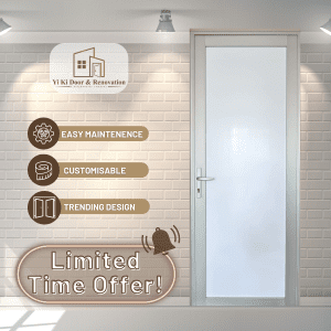 Bronze Silver Anodized Aluminium Swing Acrylic PVC Door 458.00 1